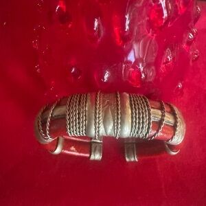 Vintage Gold-Tone Woven Bracelet